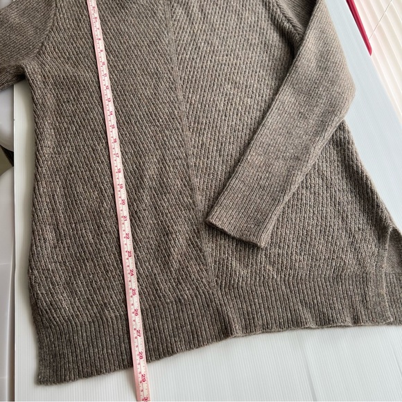 Merino Essentials Womens Jumper Sweater Knit Brown Merino Wool Blend Size S 8/10 - Picture 12 of 12